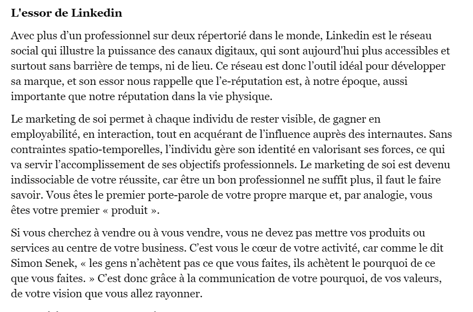 marketing de soi et personal branding