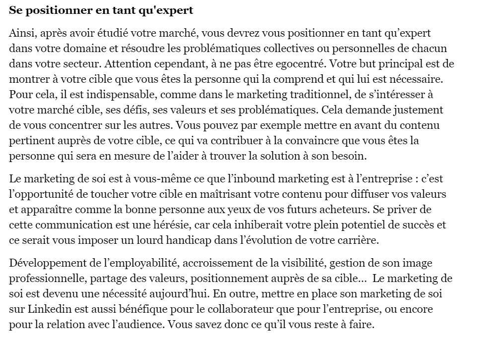 Personal branding LinkedIn