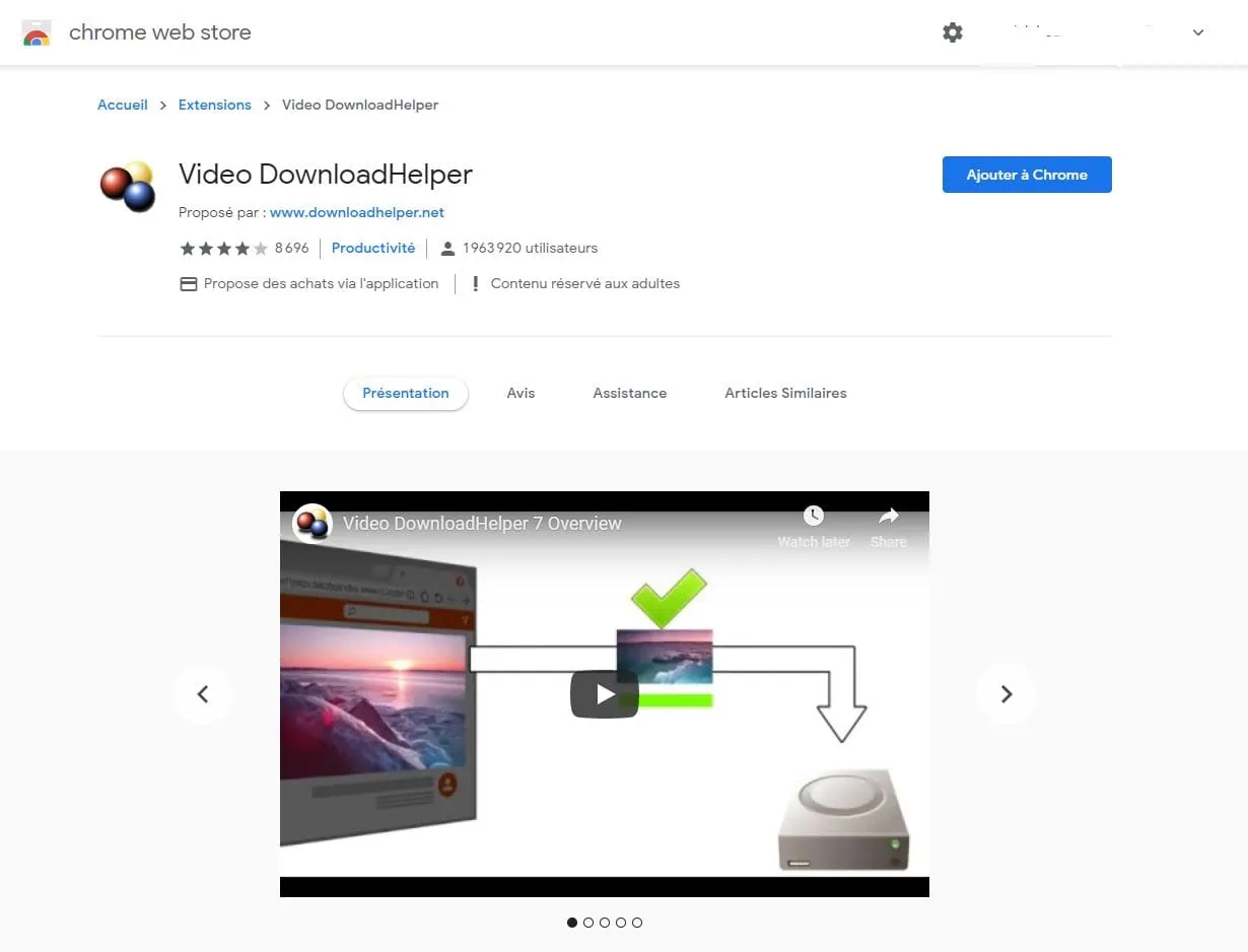 Scarica un video LinkedIn con l'estensione video downloadhelper