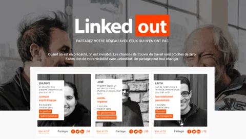 LinkedOut: le LinkedIn de la solidarité
