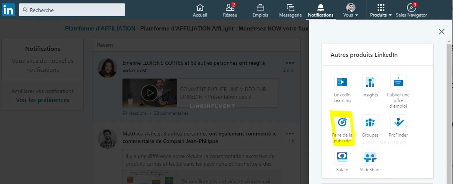 Pixel LinkedIn et LinkedIn insight tag - Tutoriel LinkedIn en français - Proinfluent
