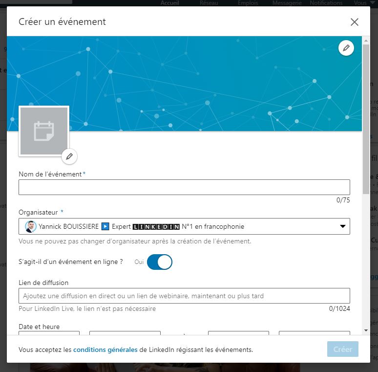LinkedIn Events tutoriel pour cr&eacute;er un &eacute;v&eacute;nement LinkedIn