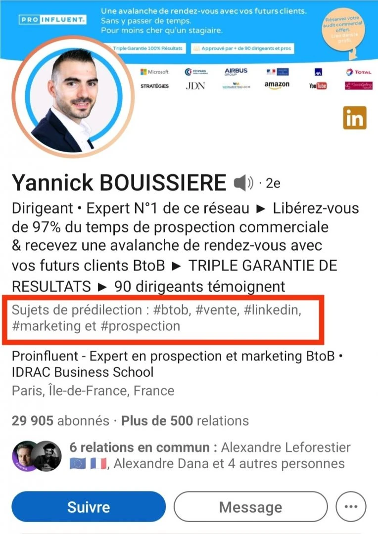 mode créateur LinkedIn